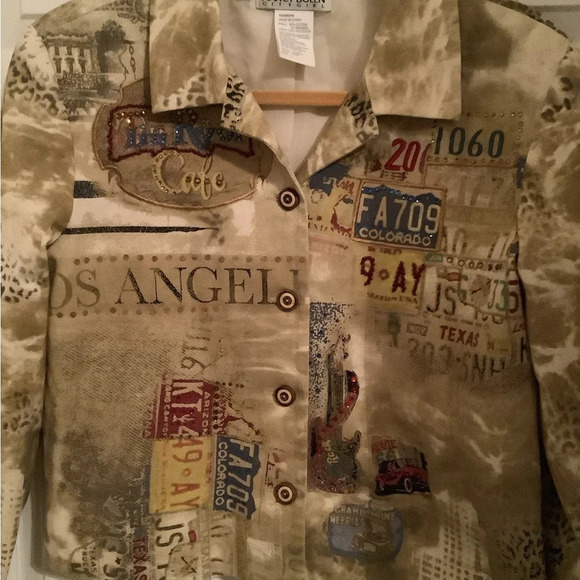 NANCY BOLEN~ CITY GIRL~GORGEOUS UNIQUE BLAZER~S-M - Picture 3 of 7